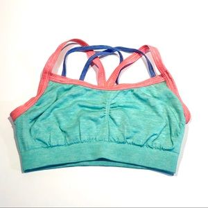 The Ultimate by VSX Sport Aqua Heather Strappy Bra